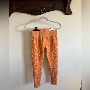NVGTN Burnt Orange Leopard Seamless Leggings